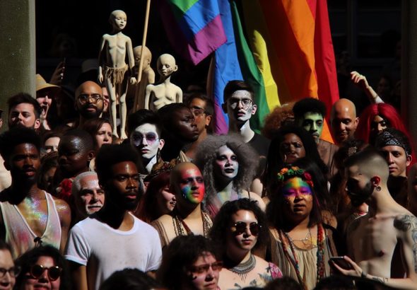 pride parade defends against hate