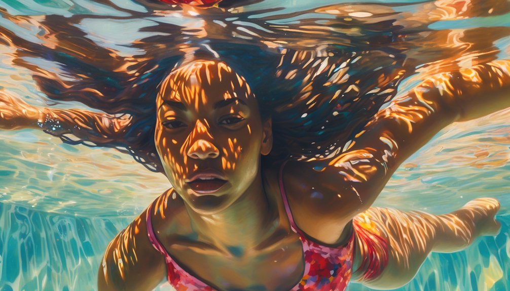 trans woman protests swimming