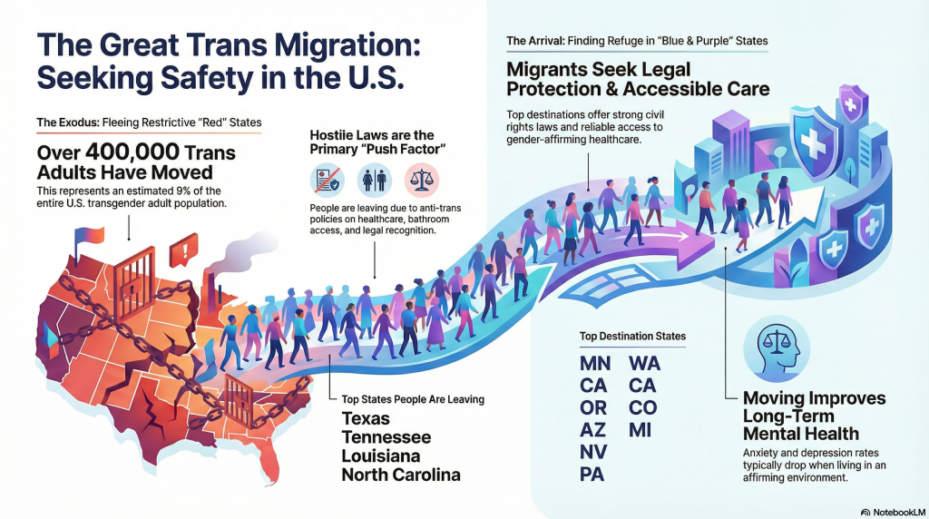 How Many Trans People Have Moved From Red State