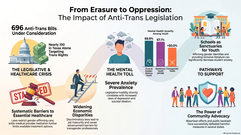 Anti Trans Legislation Impact Infographic