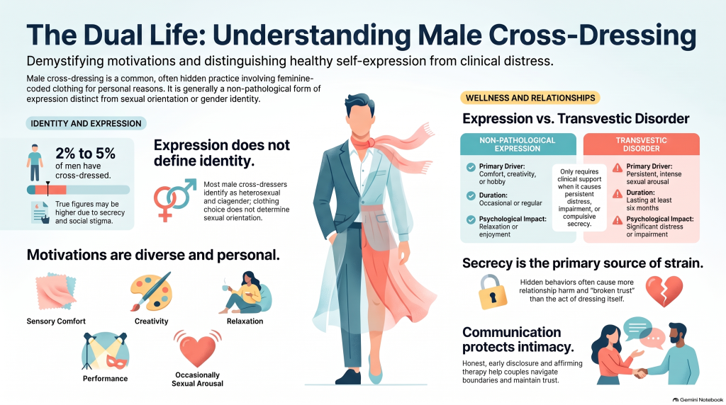 Understanding Male Cross Dressing Infographic